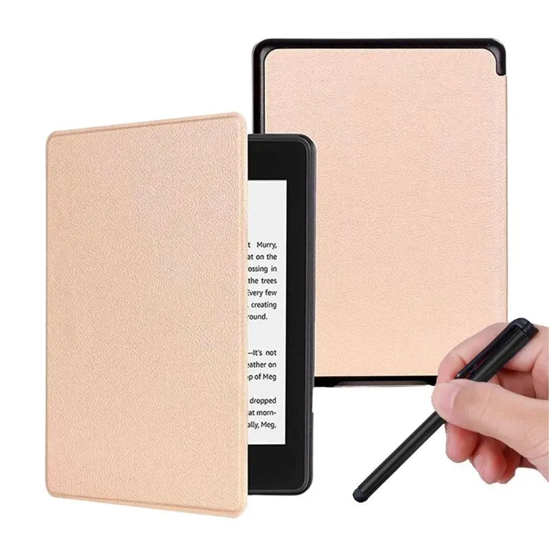 Capinha Auto Sleep Couro Para Kindle 12 6.0 Rs23cv + Caneta
