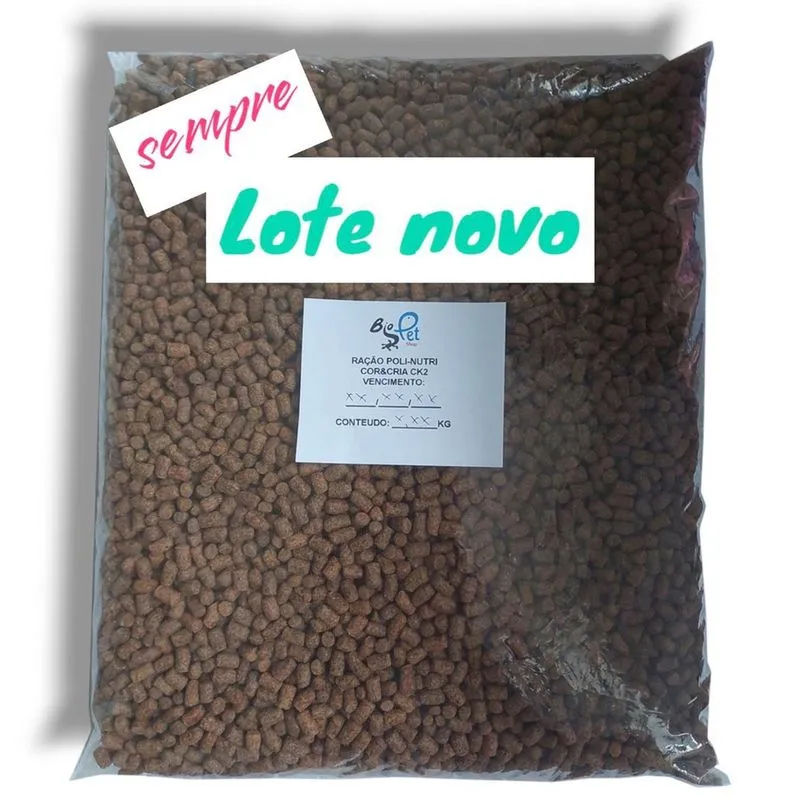 Ração Poli-Nutri Ck2 Crescimento à Granel 5Kg Para Carpas
