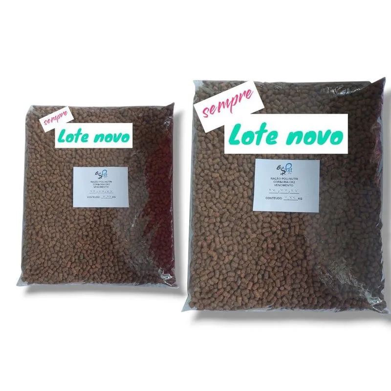 Kit Ração Poli-Nutri Ck1 5Kg E Ck2 7,5Kg Granel Carpa Kingui