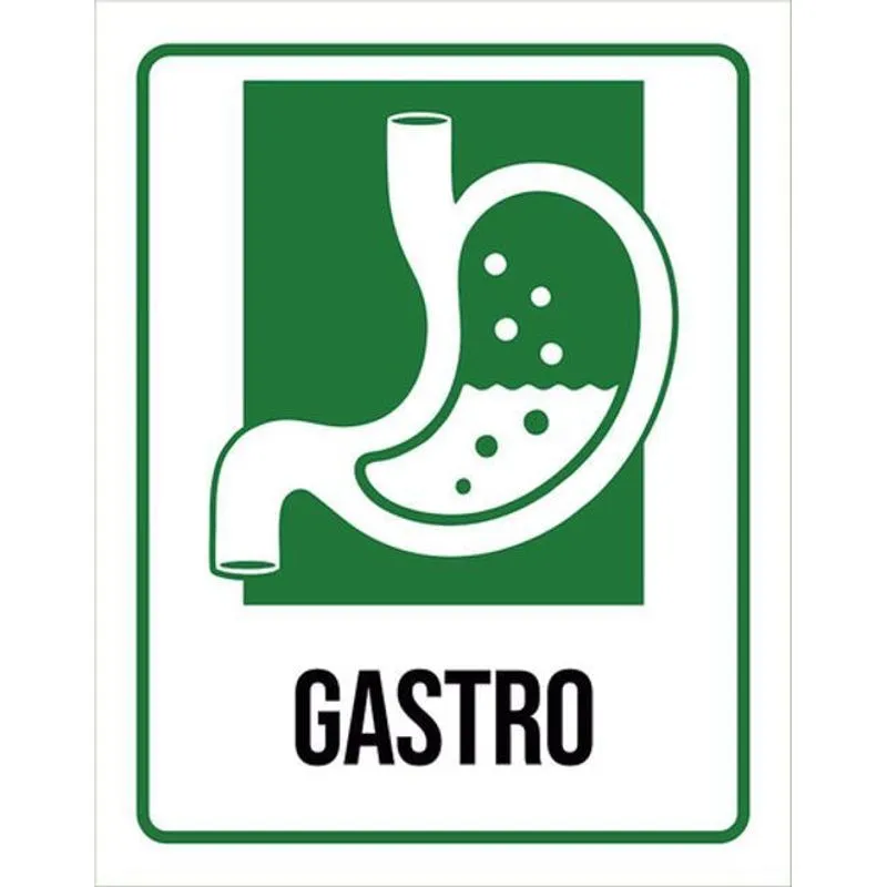 Kit 10 Placas Hospitalar Gastro 36x46
