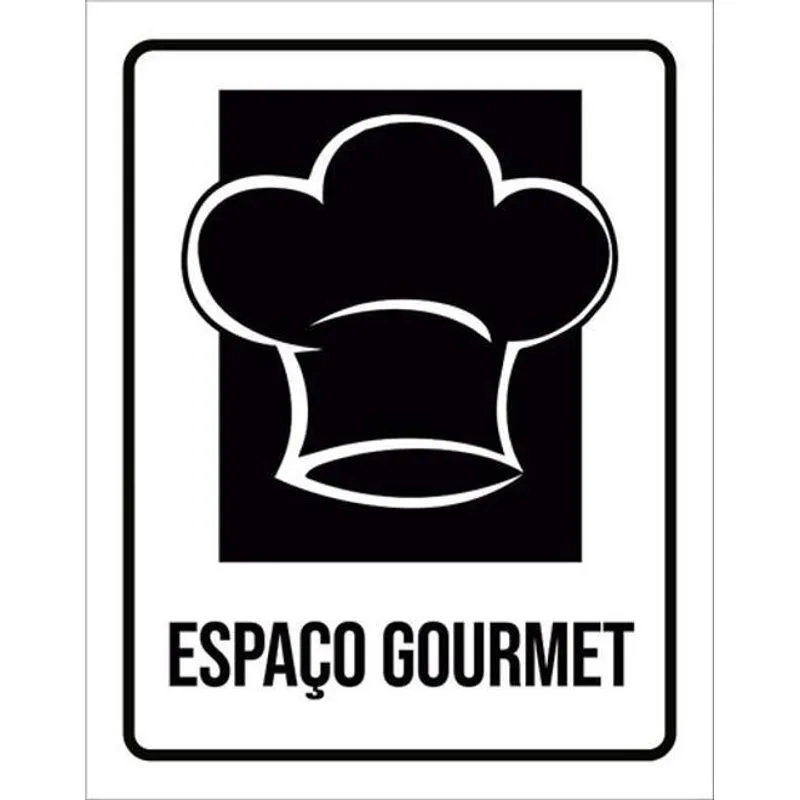 Kit 10 Placas Setor Espaço Gourmet 36x46