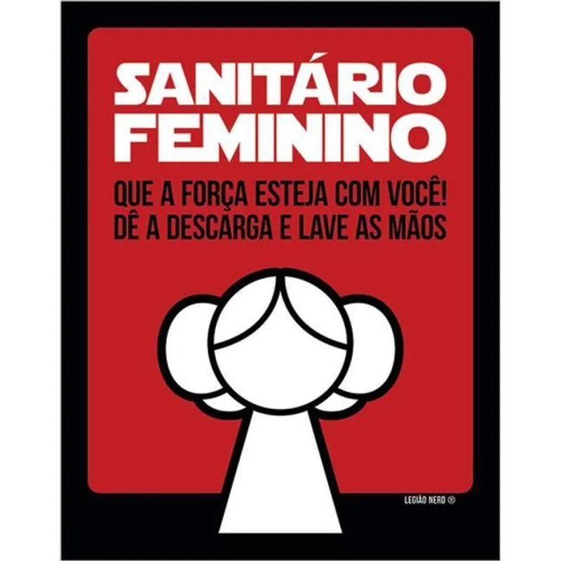 Kit 10 Placas Sanitário Feminino Princesa 36x46