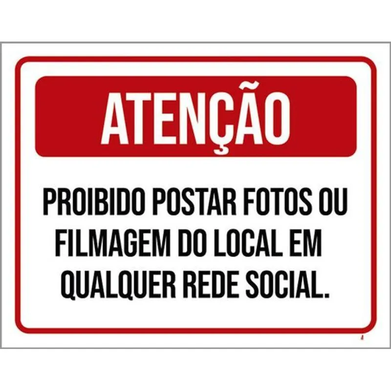 Kit 10 Placa Postar Fotos Filmag Local 36x46