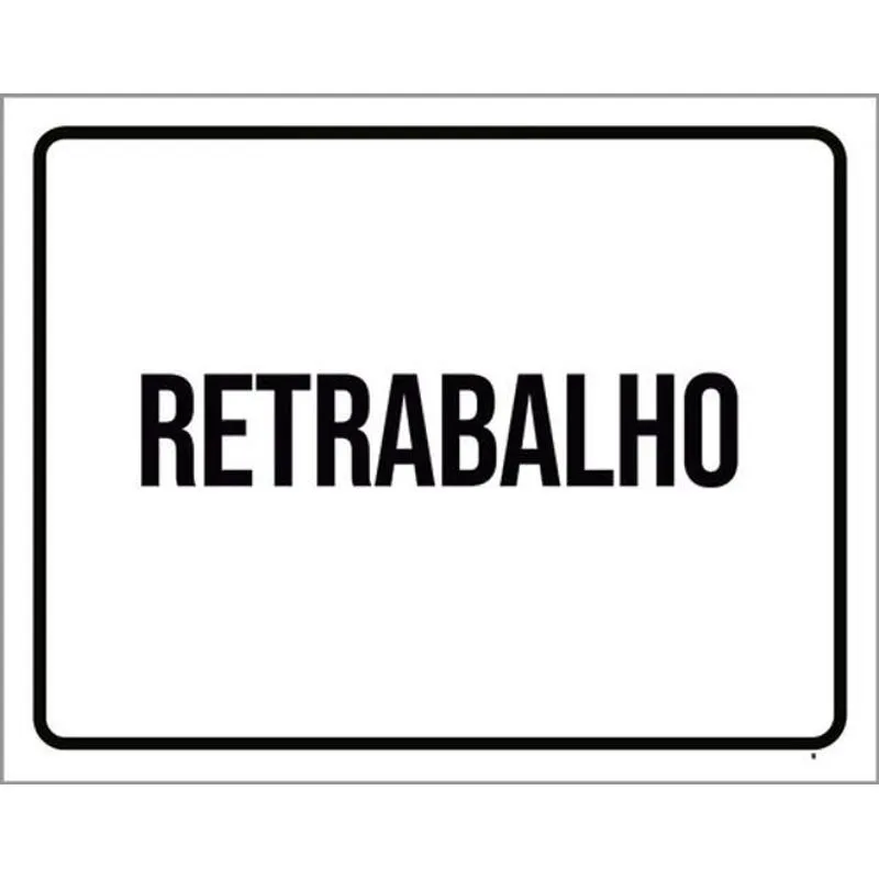 Kit 10 Placas Retrabalho Setor 36x46