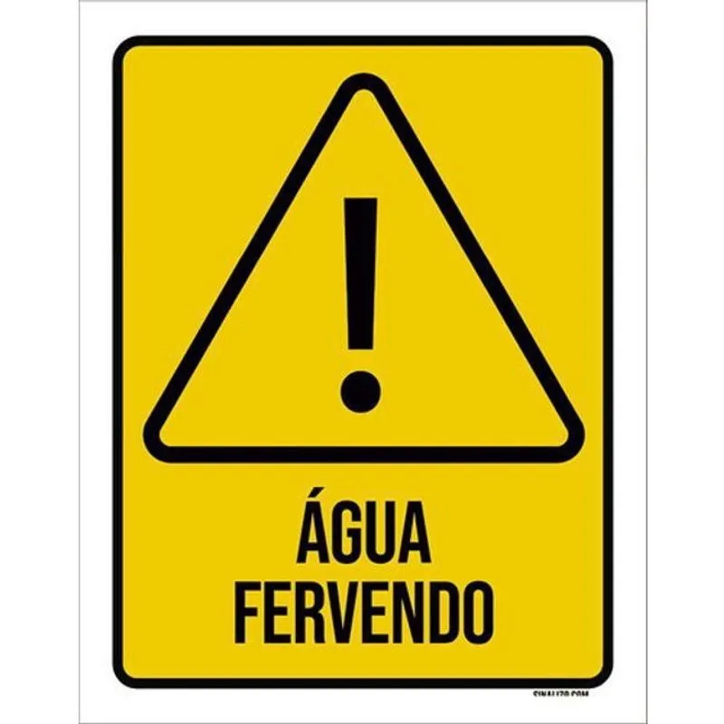 Kit 3 Placas Água Fervendo 36X46