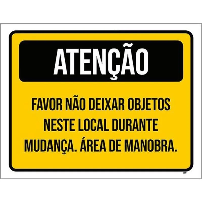 Kit 3 Placas Não Deixar Objetos Neste Local 36X46