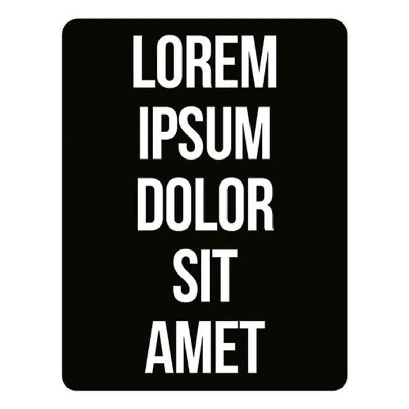 Kit 3 Placas Decorativa Lorem Ipsum Dolor Sit Amet 36X46