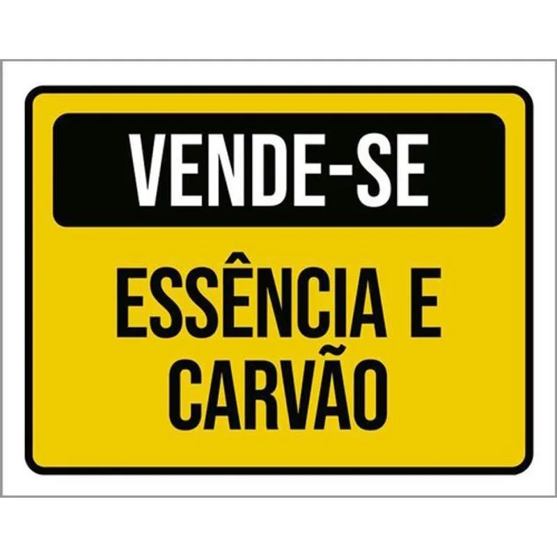 Kit 3 Placas Vende-Se Essência Carvão 36X46