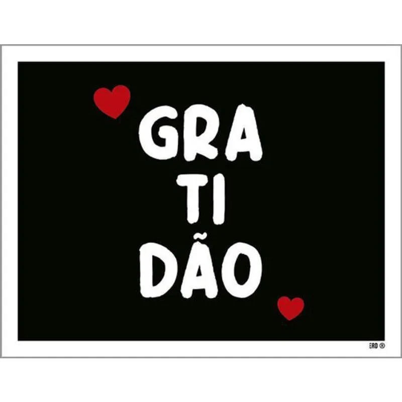 Kit 3 Placas Gratidão Coração Ml2784 36X46