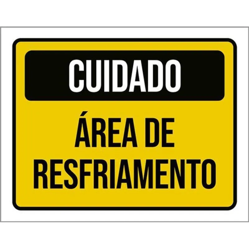 Kit 3 Placas Cuidado Área De Resfriamento 36x46