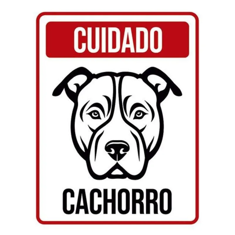 Kit 3 Placas Cuidado Cachorro Vertical Pb 36X46