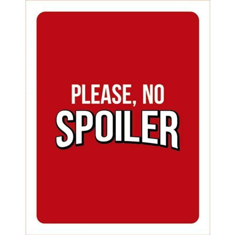 Kit 3 Placas Decorativa Please No Spoiler 36X46