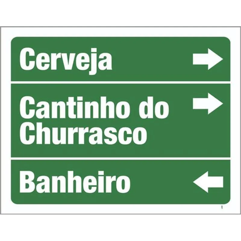 Kit 3 Placas Cerveja Cantinho Churrasco Banheiro 36x46