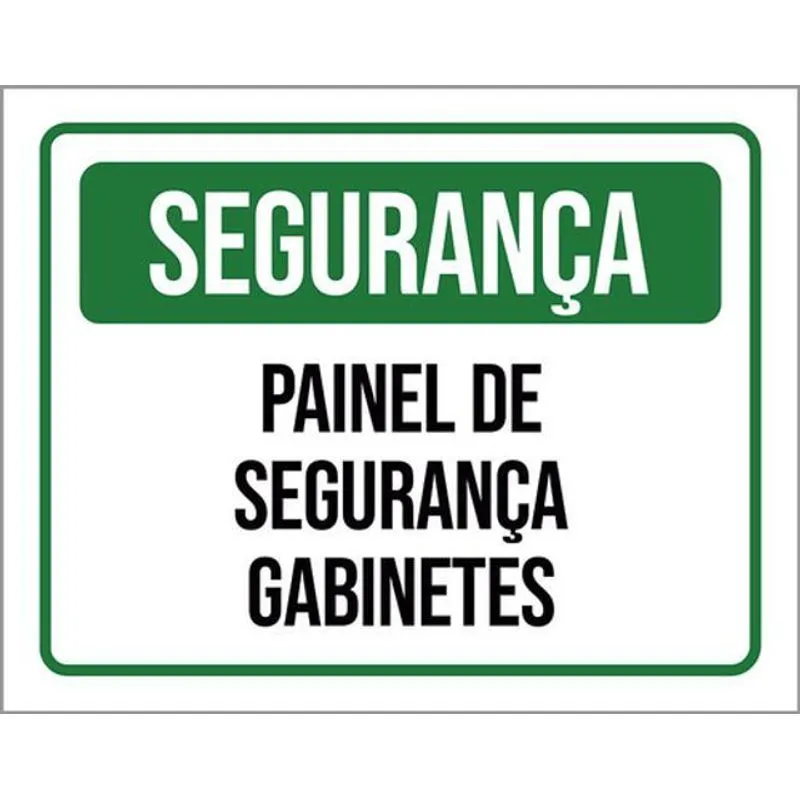 Kit 5 Placas Segurança Painel Gaginetes 36x46