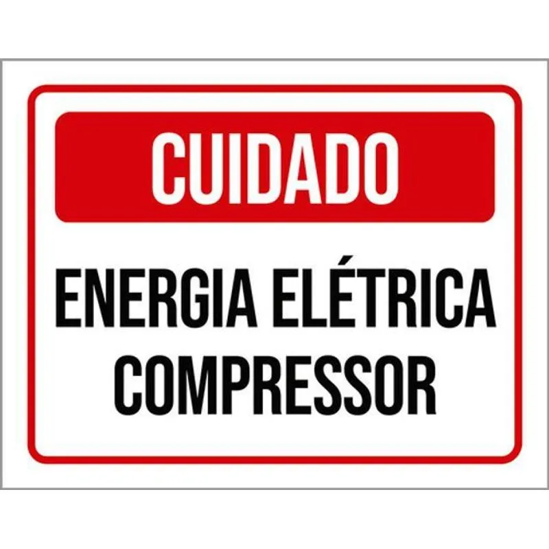 Kit 5 Placas Energia Elétrica Compressor 36x46