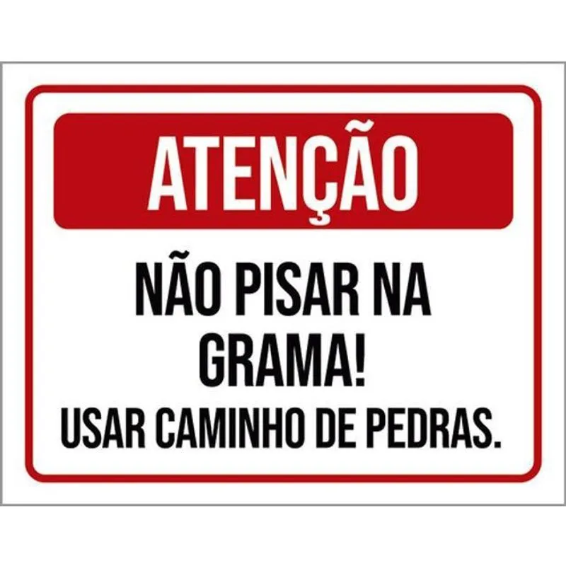 Kit 3 Placas Não Pisar Na Grama Caminho Pedras 36X46