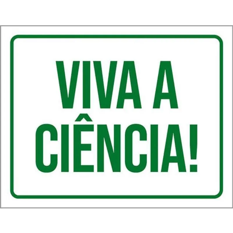 Kit 3 Placas Verde Viva A Ciência 36X46