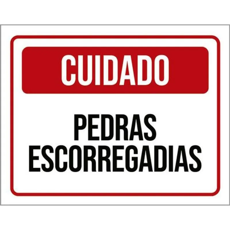 Kit 3 Placas Cuidado Pedras Ecorregadias 36X46
