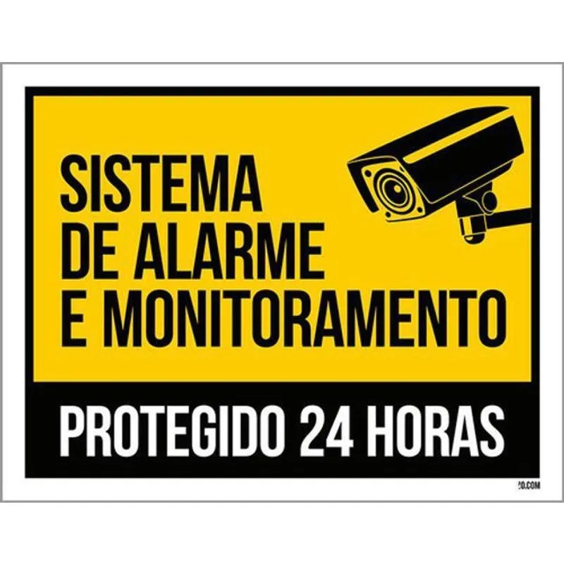 Kit 3 Placas Sistema Alarme Monitoramento 36X46