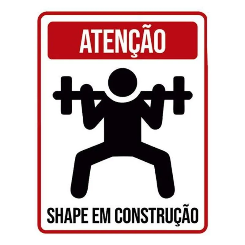 Kit 3 Placas Cuidado Shape Em Construção 36X46