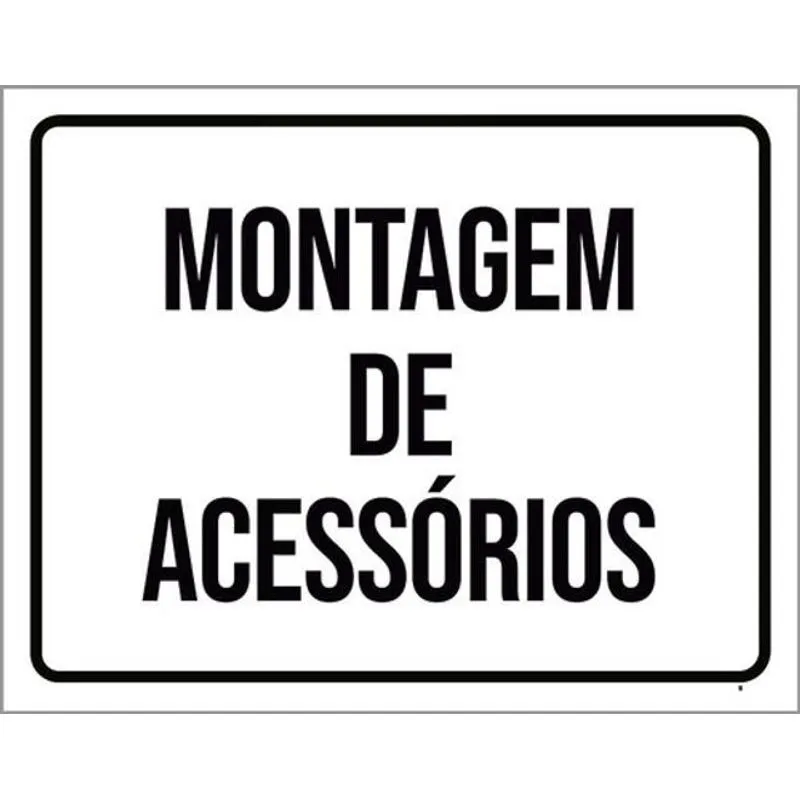 Kit 3 Placas Montagem De Acessórios Setor 36x46