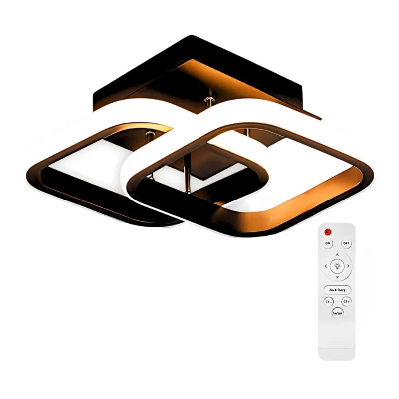 Lustre Attract Led Com Controle 110V/220V - Preto