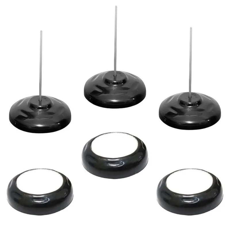Kit 03 Espetos Para Papel Comanda e Kit 03 Umedecedores Molha Dedo c/ Esponja - Cavia