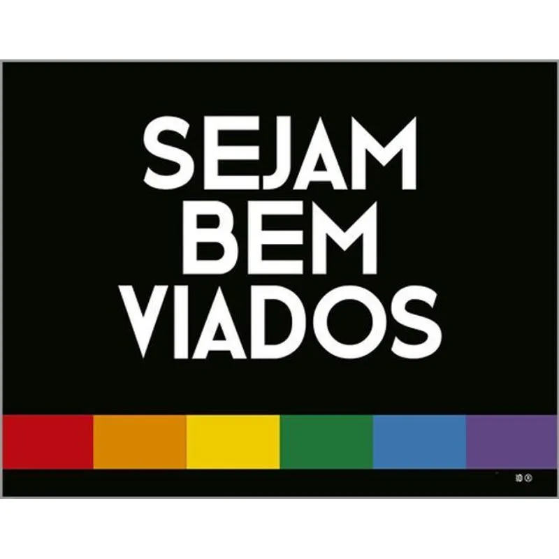 Kit 5 Placas Sejam Bem Viados 36x46