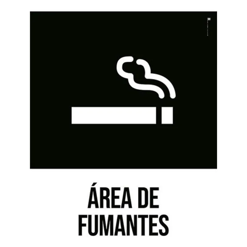 Kit 3 Placas Sinalização - Área De Fumantes Desenho