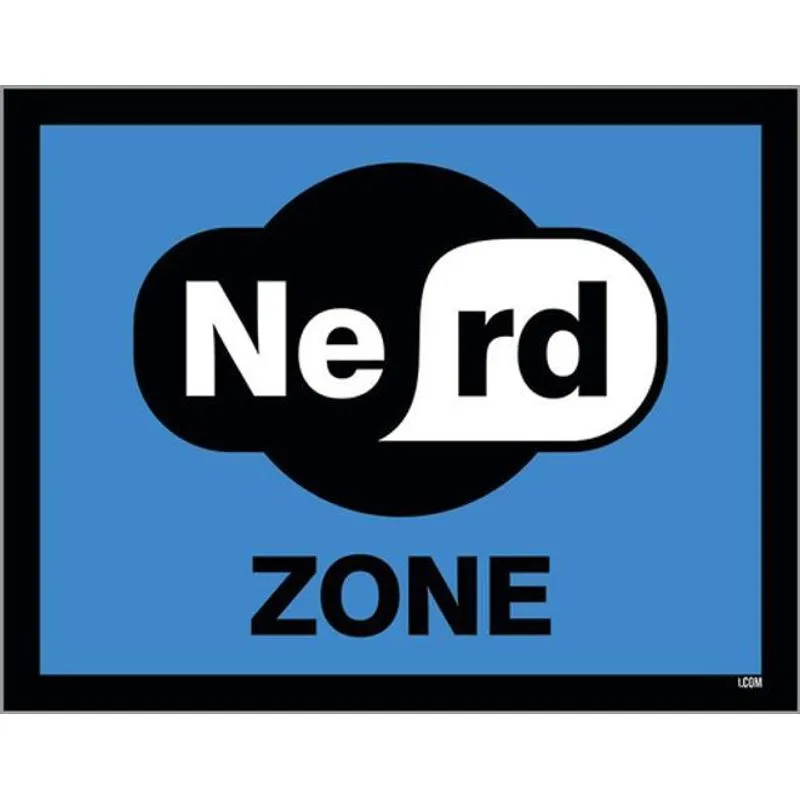 Kit 3 Placas Sinalização - Nerd Zone Wifi Azul
