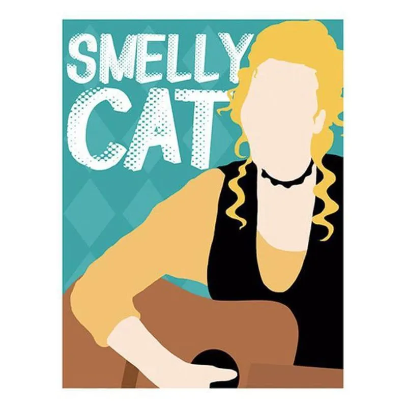 Kit 5 Placas Sinalização - Smelly Cat