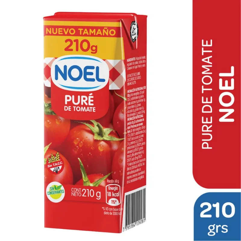 Puré de tomate Noel 210 g.