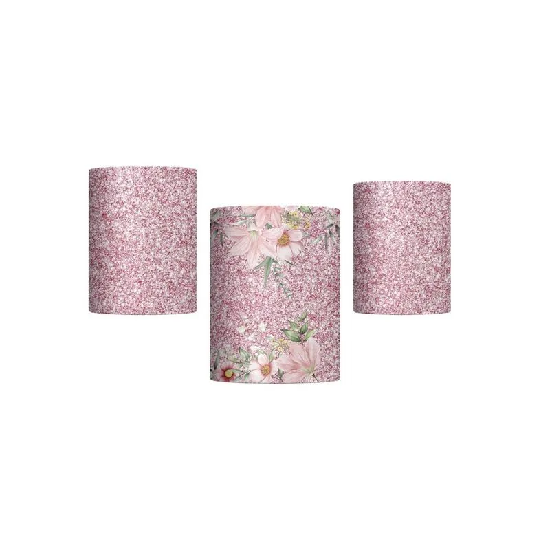 Trio Capas Cilindros Sublimado 15 Anos Tecido Veste Fácil
