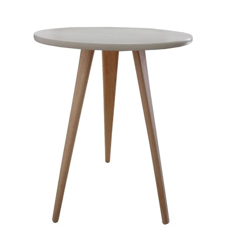 Mesa Lateral de Canto Apoio Redonda Pé Palito Elegance 56 cm