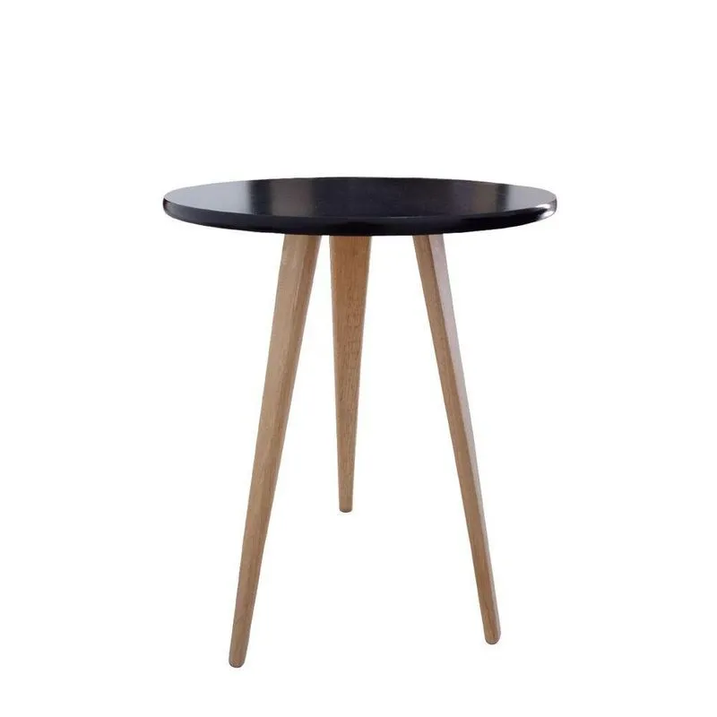Mesa De Cabeceira Mesa De Apoio Lateral Canto Pé Palito 56 Cm preto