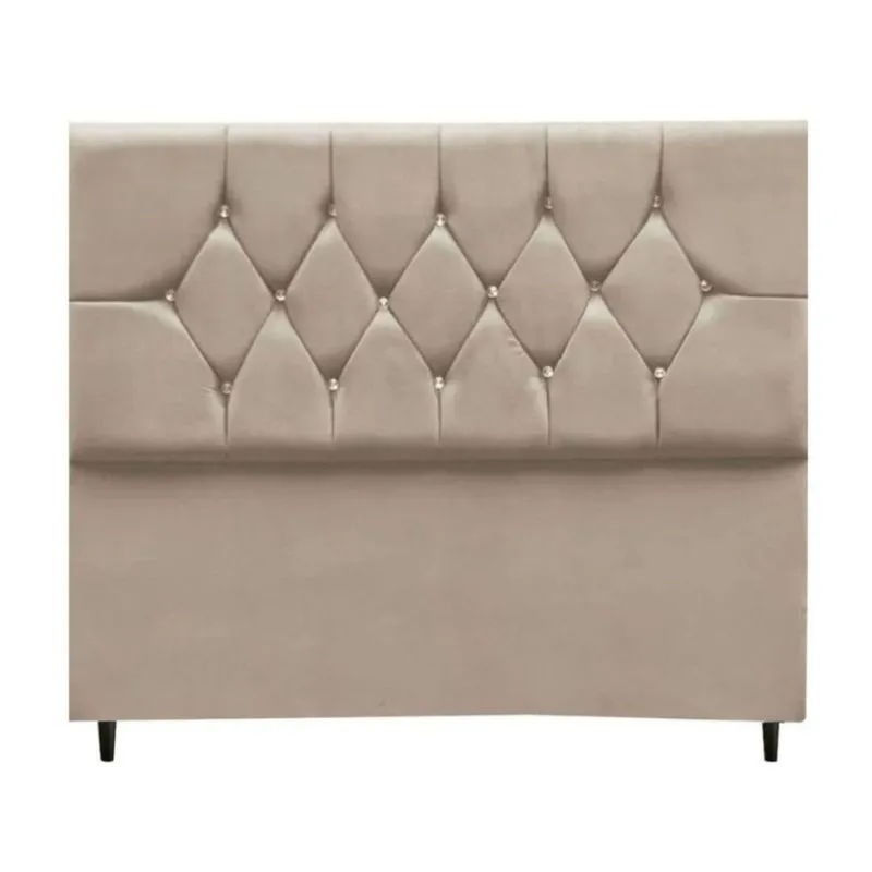 Cabeceira Cama Box Solteiro 90 cm Geovana Suede