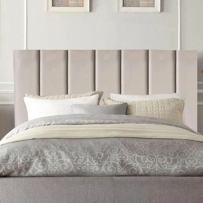 Cabeceira Estofada Cama King 195 Cm Maya Suede E Frame Cor: bege