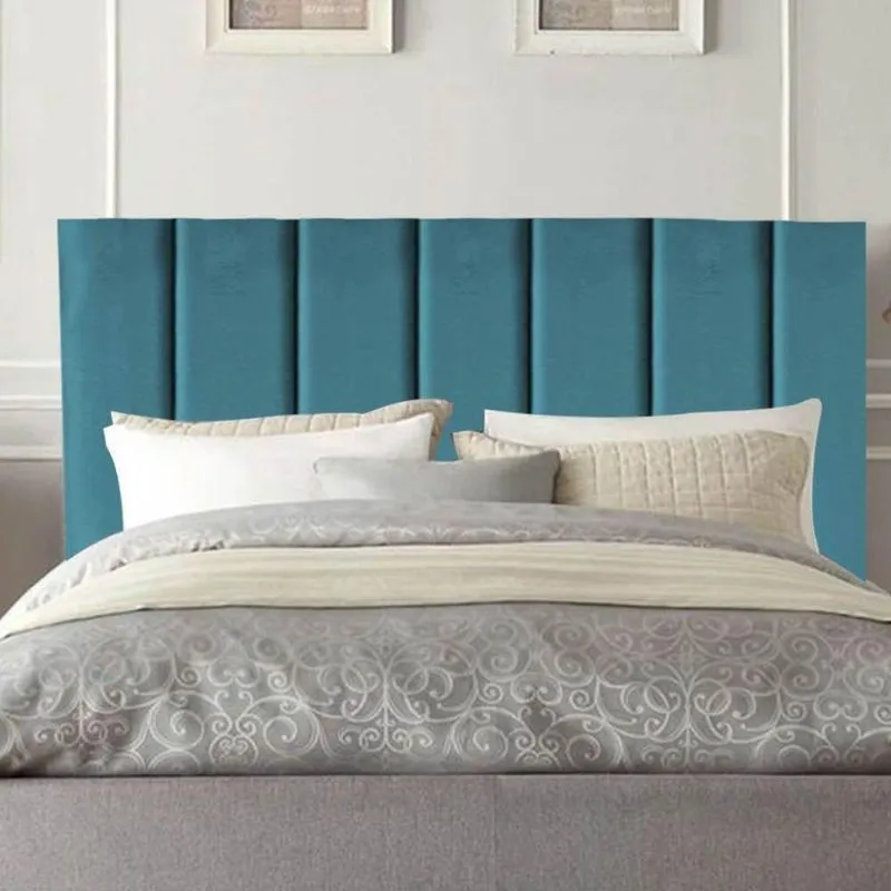 Cabeceira Estofada Casal Queen 160 Cm Maya Suede E Frame Cor: azul Turquesa