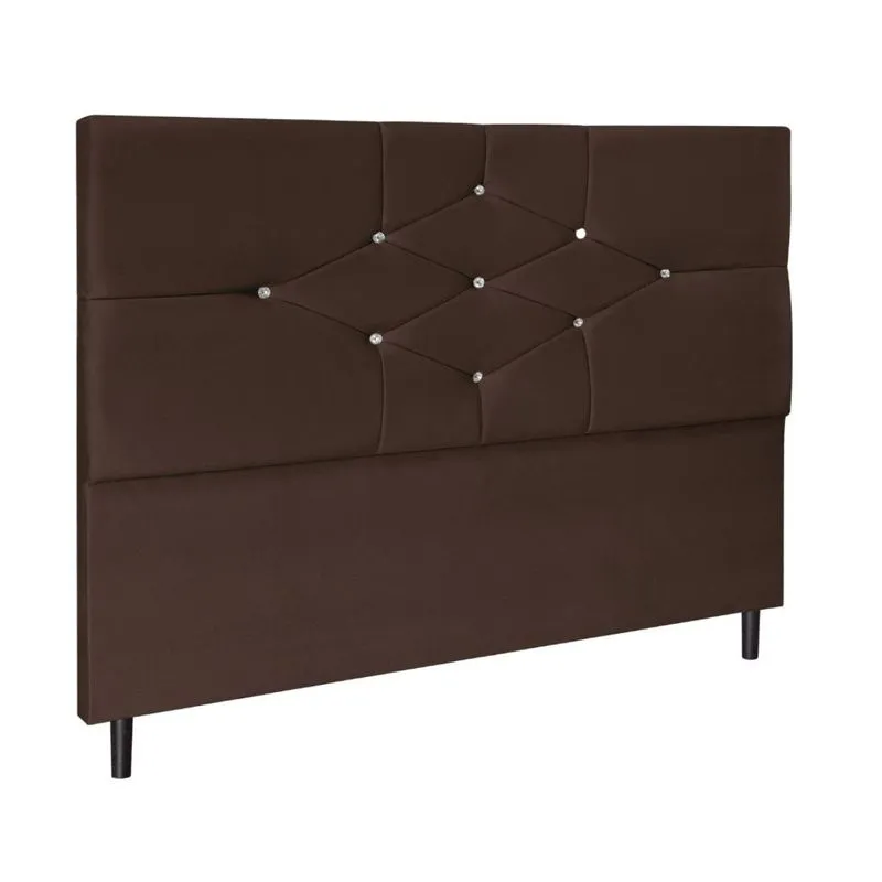 Cabeceira Cama Box Casal 140 Cm Virgínia Suede