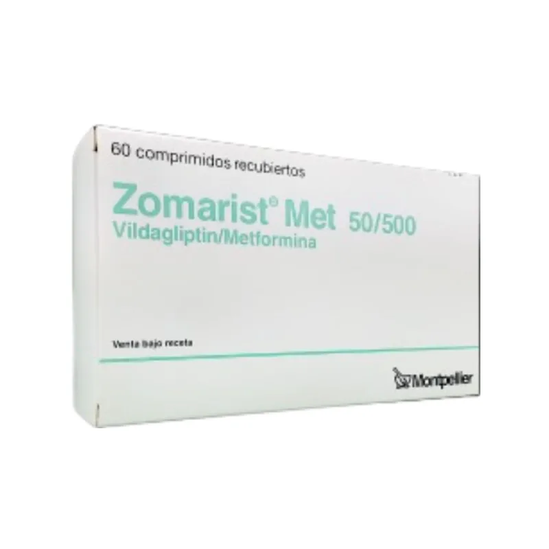 Zomarist Met Vildagliptin + Metformina 50/500 mg x 60 Comp