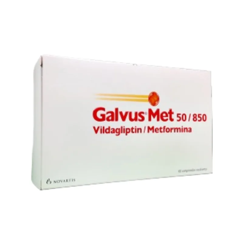 Galvus Met Vildagliptin + Metformina 50/850 mg x 60 Comp