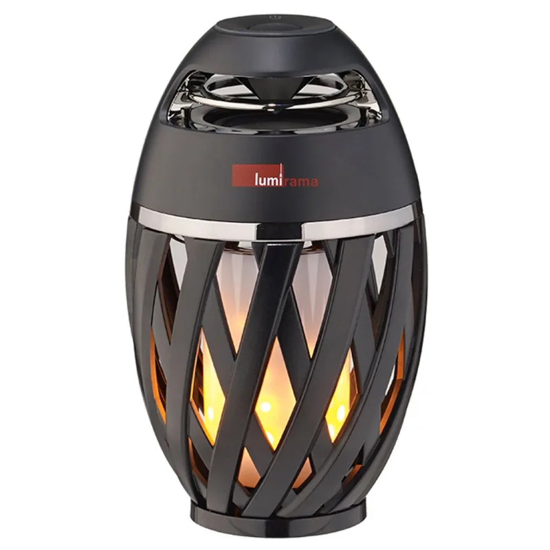 Luminara LED Lamp with Bluetooth Speaker - 3.8-in x 6.5-in - Black