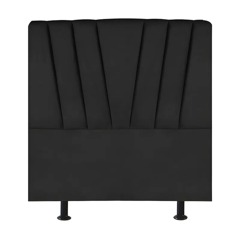 Cabeceira Estofada Cama Box Solteiro 90 cm Louise Suede