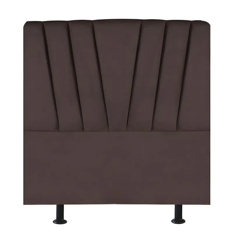 Cabeceira Estofada Cama Box Solteiro 90 cm Louise Suede