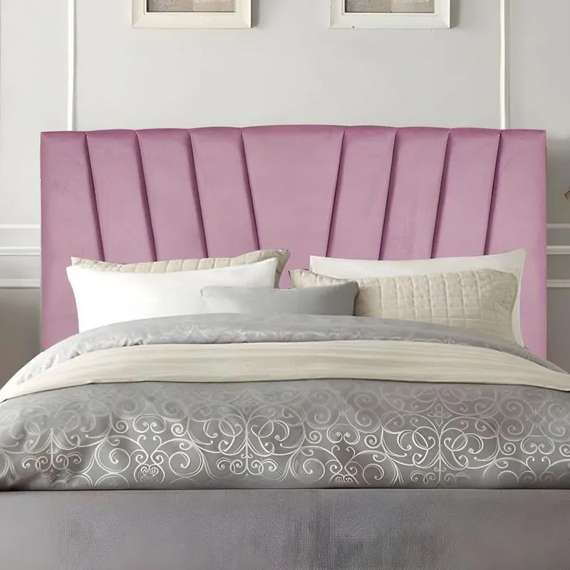 Cabeceira Solteiro Cama Box Estofada 90 Cm Lile Suede Rosa
