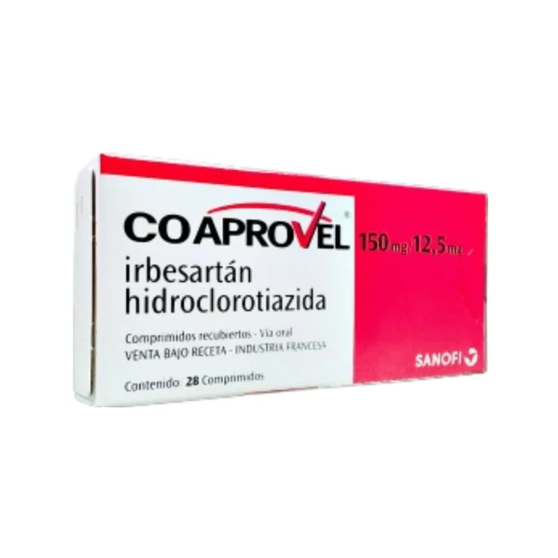 Co Aprovel Irbesartan + Hidroclorotiazida 150/12.5mg 150/12.5 mg x 28 Comp