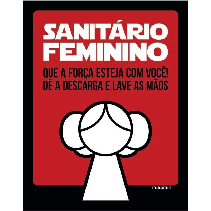 Placa De Banheiro Feminino - Princesa Rebelde (27x35)