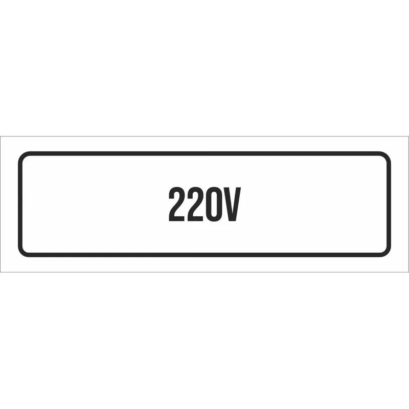 Placa De Sinalização Setor - 220v-23x9
