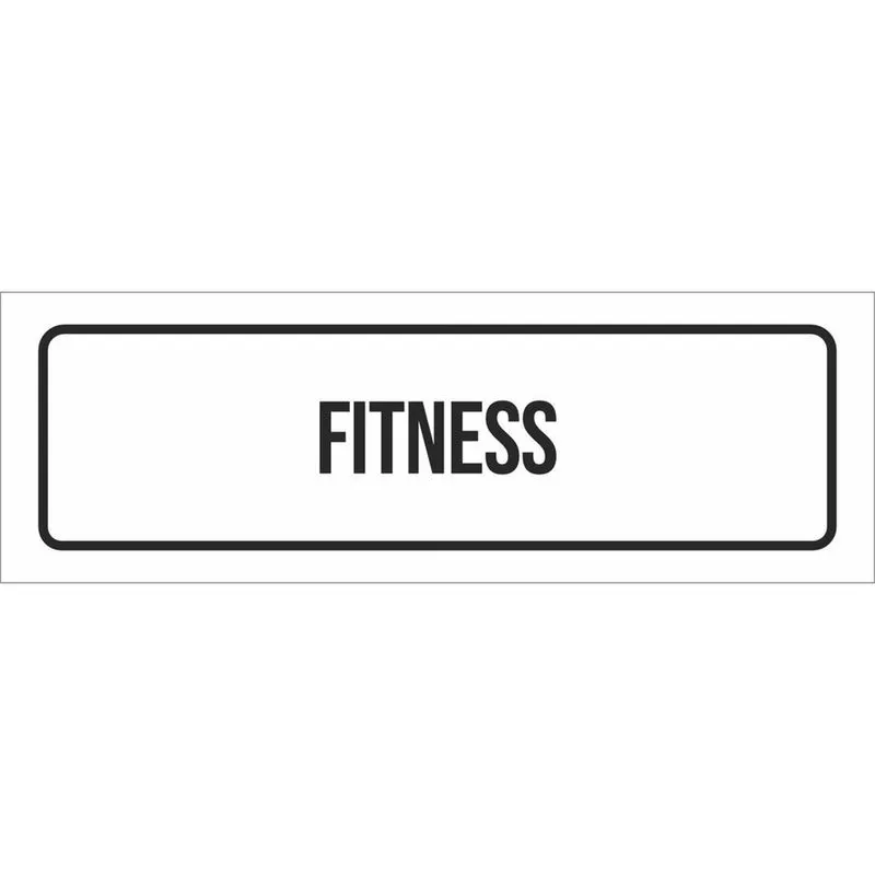 Placa De Sinalização Setor - Fitness-23X9