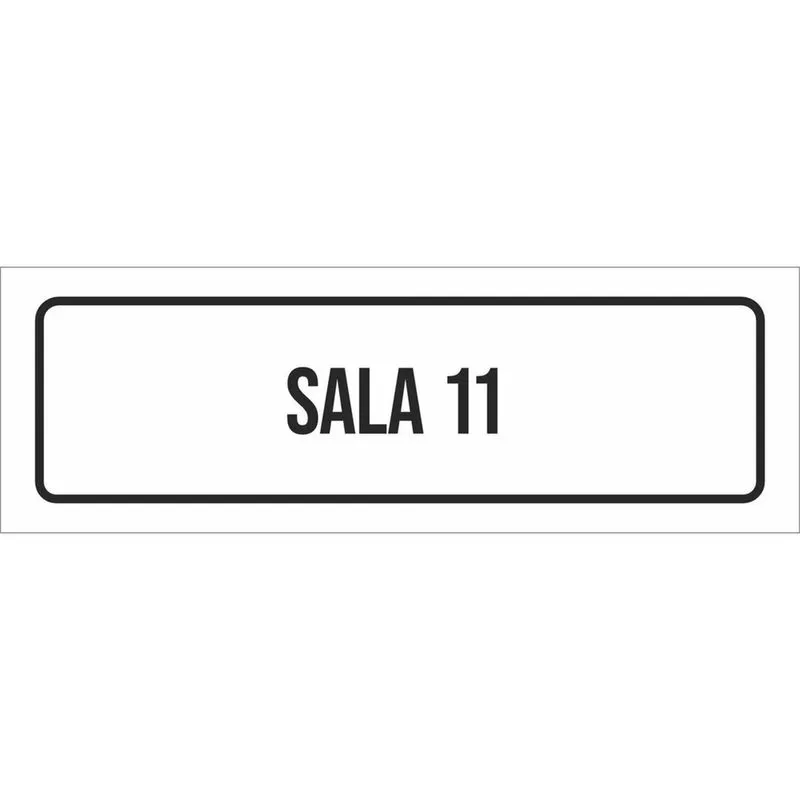 Placa De Sinalização Setor - Sala 11-23X9